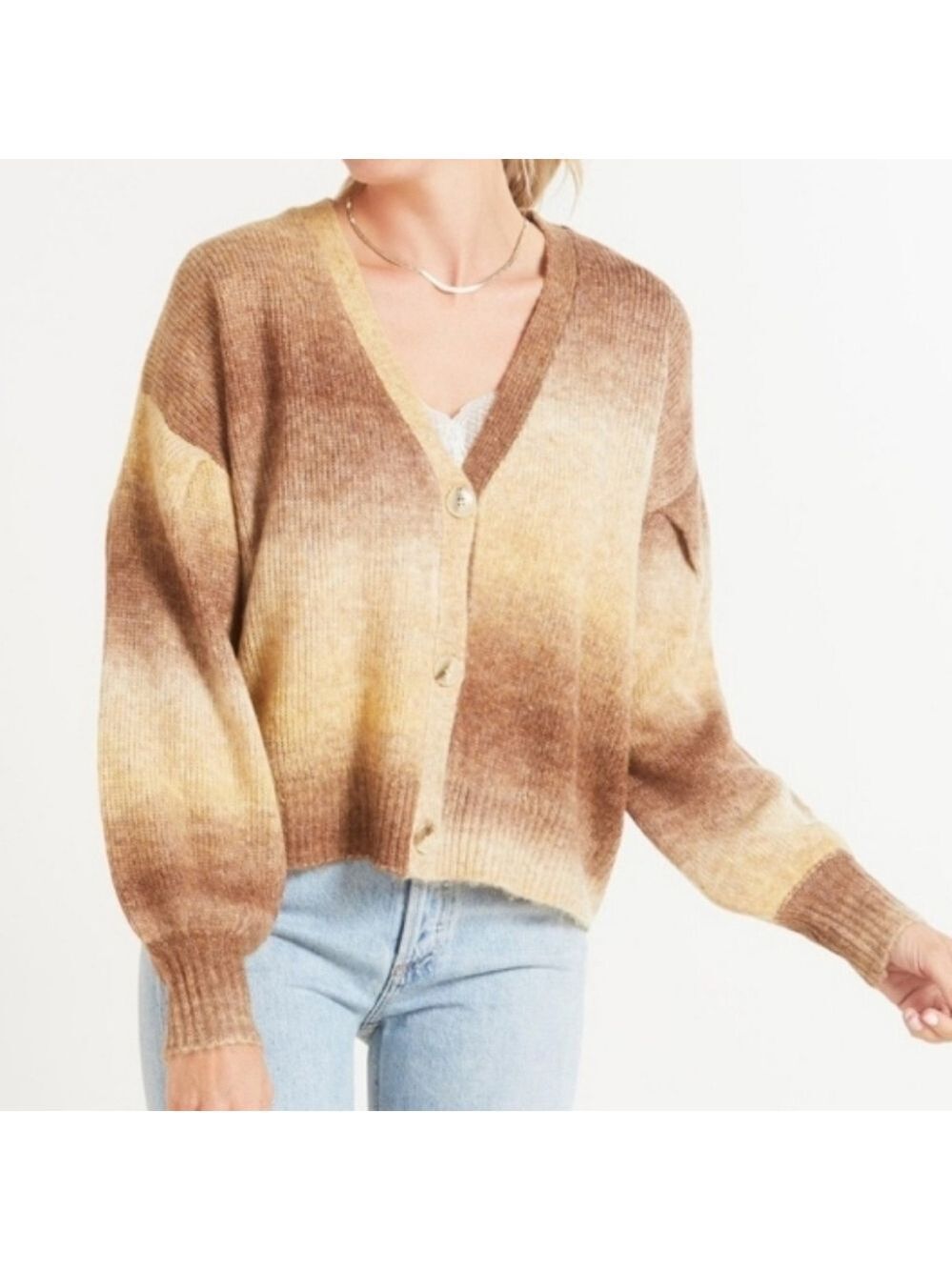 Jamison Marl Honey Ombre Short Cardigan